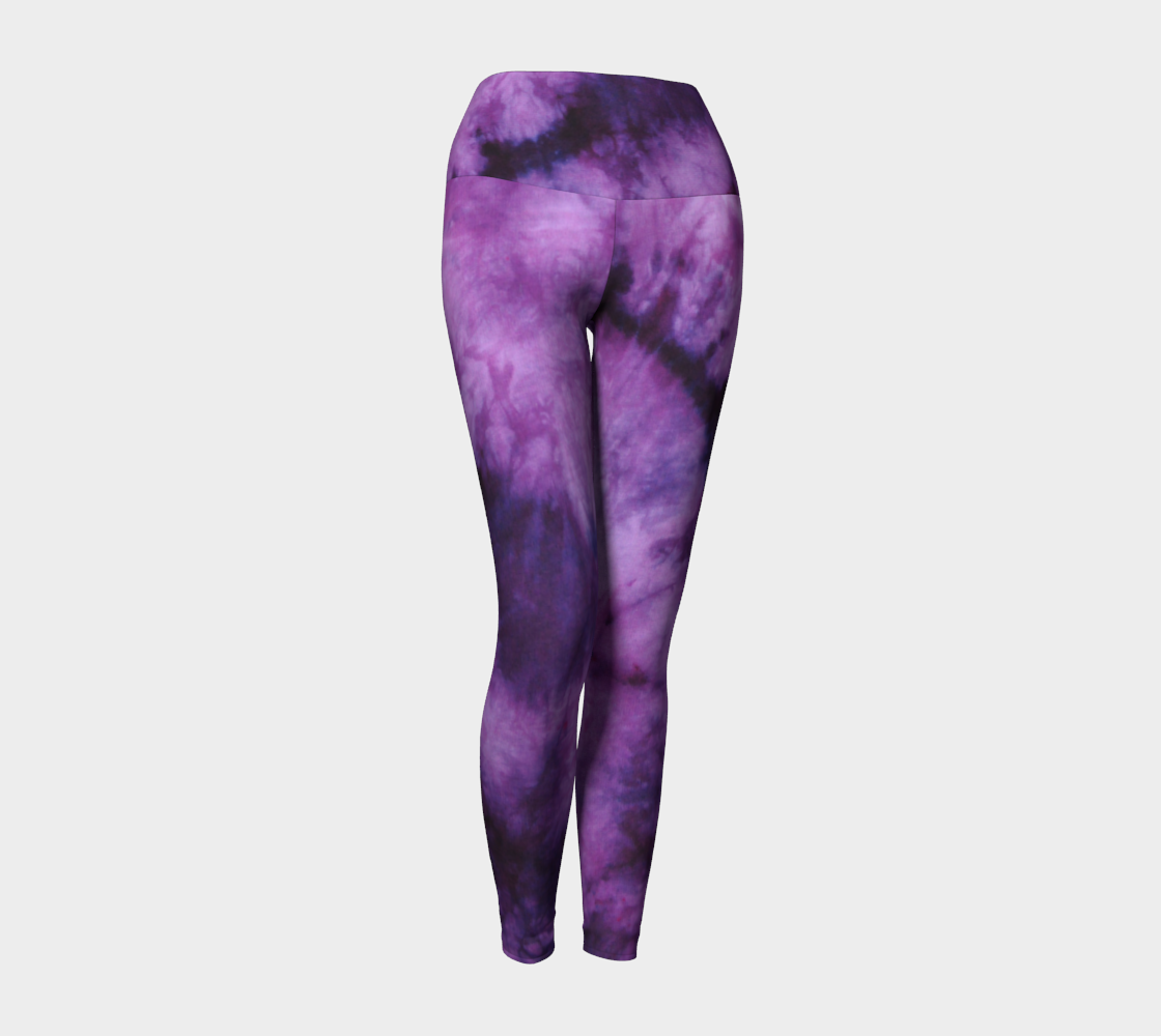 Purple Marble Yoga Leggings preview #1