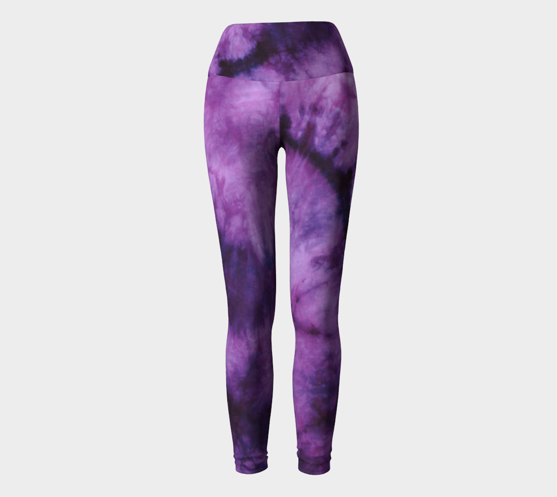 Purple Marble Yoga Leggings preview #2