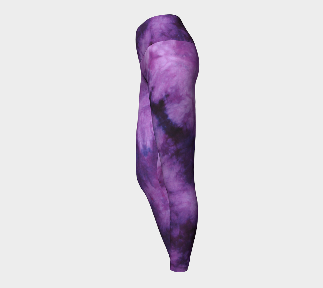 Purple Marble Yoga Leggings preview #3