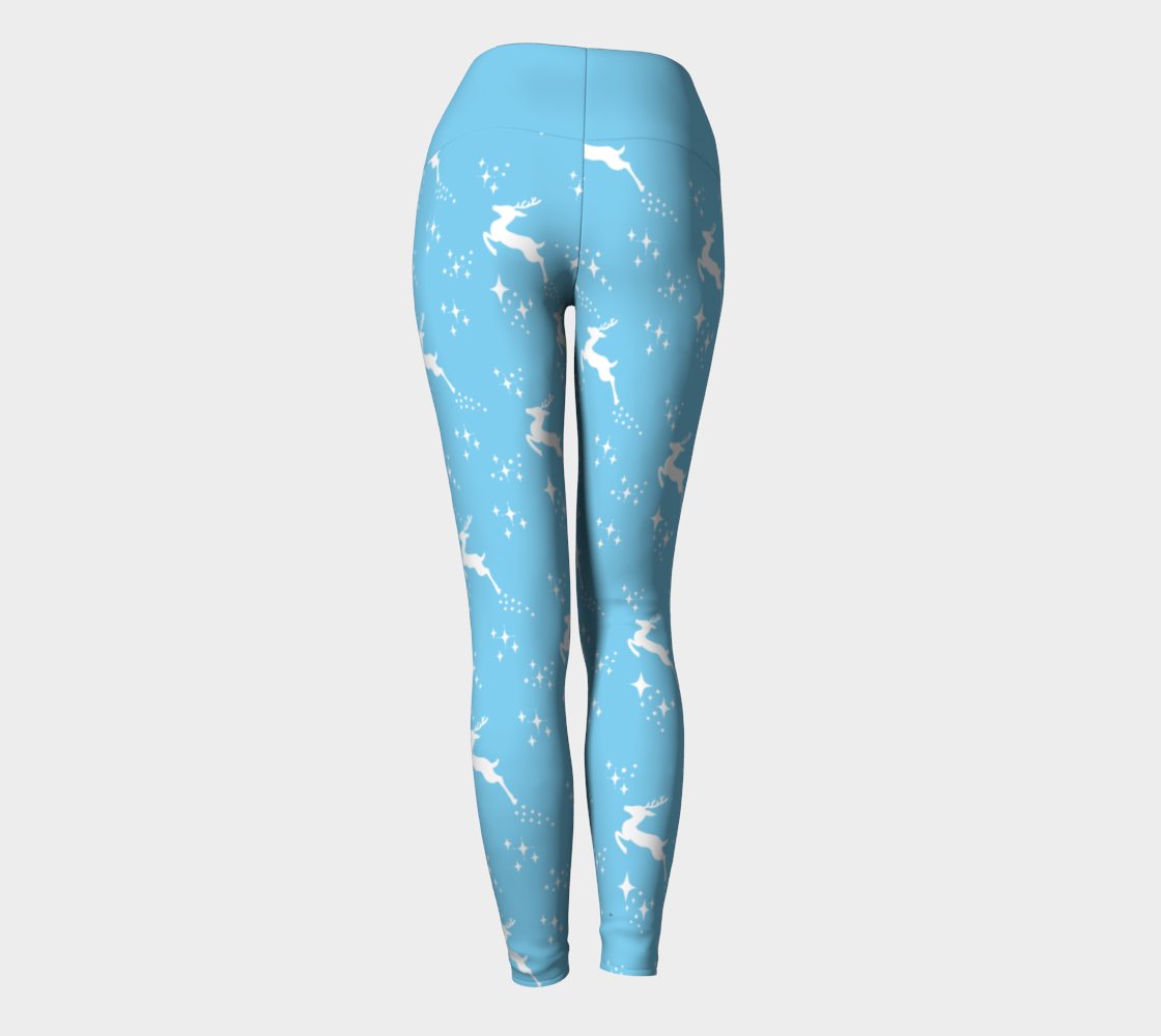 Aperçu de Let it snow, Deer Yoga Leggings #4