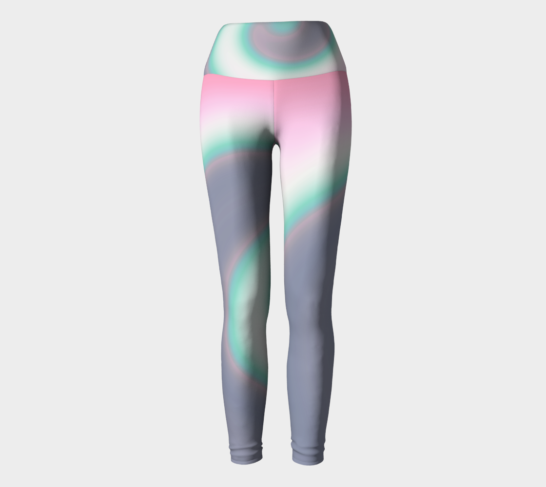 Cotton Candy Waters Yoga Leggings preview