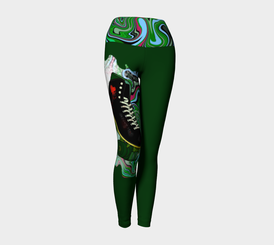 Storm Damage Yoga Leggings preview #1