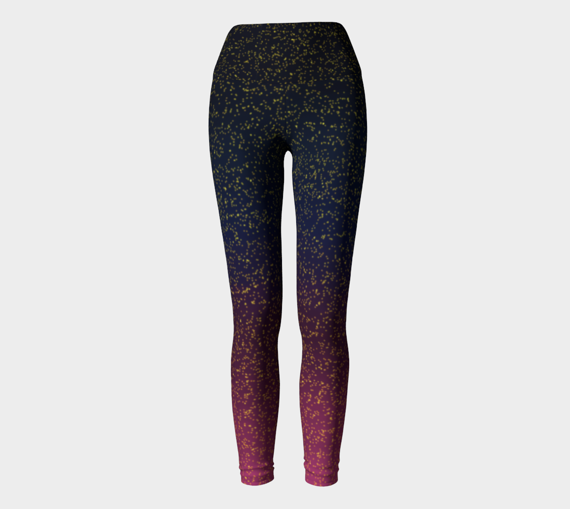 Fireflies at Night Yoga Leggings  preview