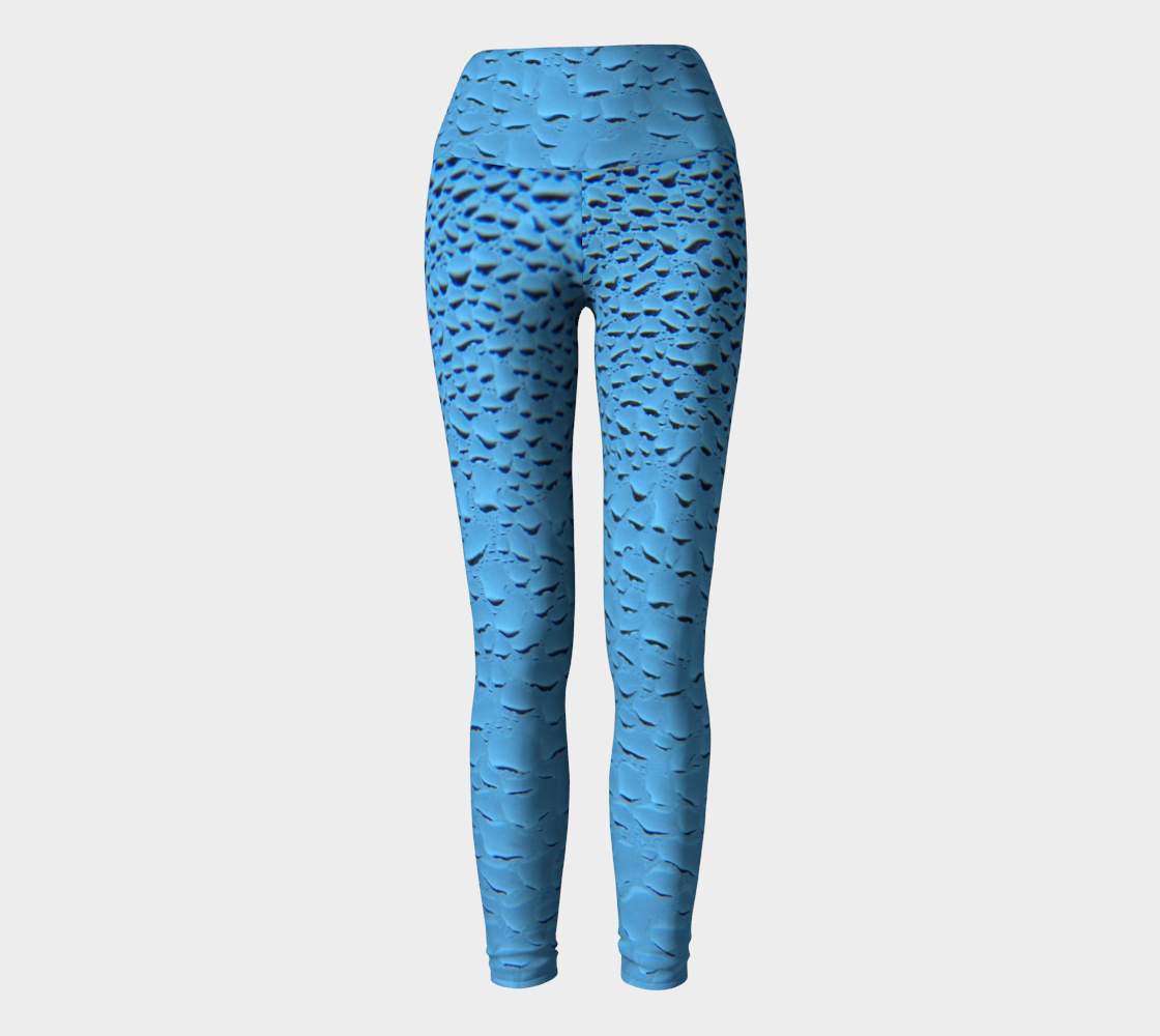 Blue Condensation Yoga Leggings preview #2