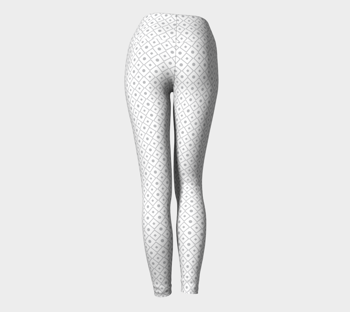 Grey Diamonds Yoga Leggings preview #4
