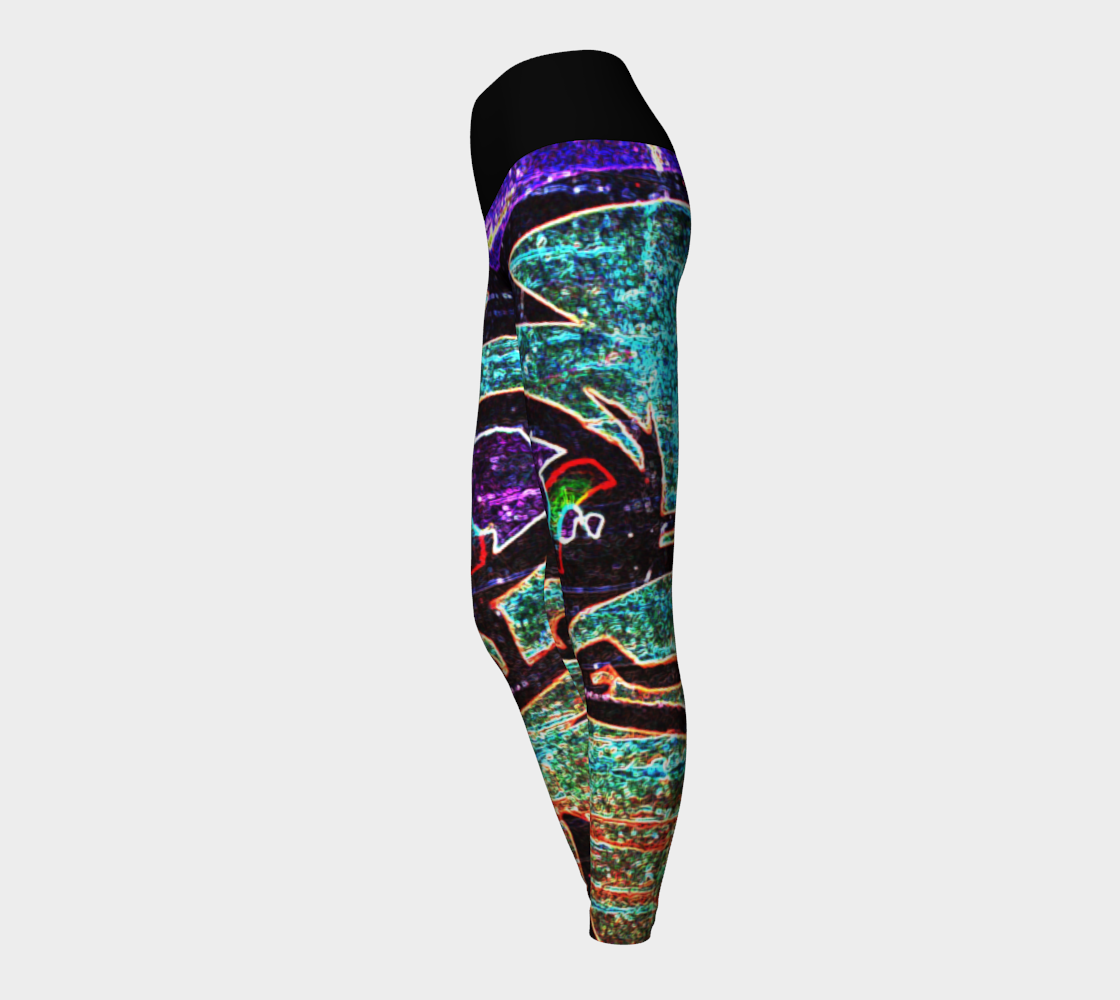 Graffiti 7 Yoga Leggings preview #3