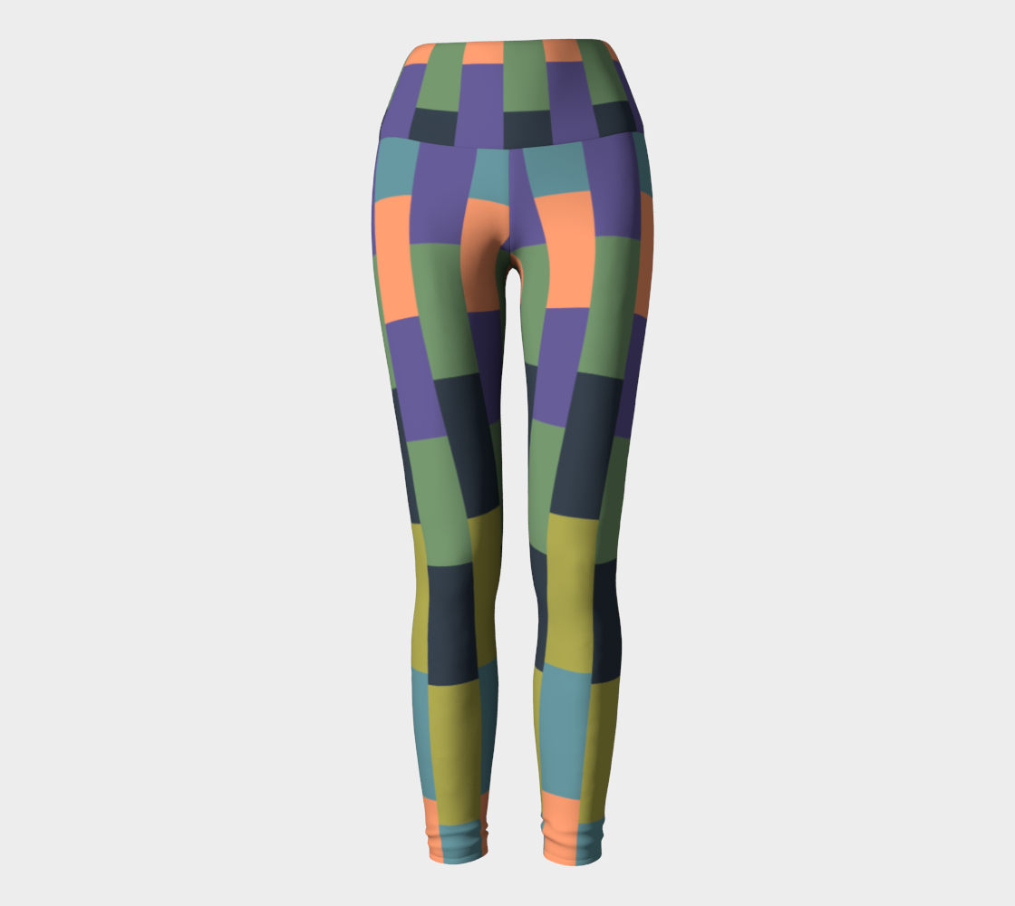 Aperçu de Color Bars Yoga Leggings