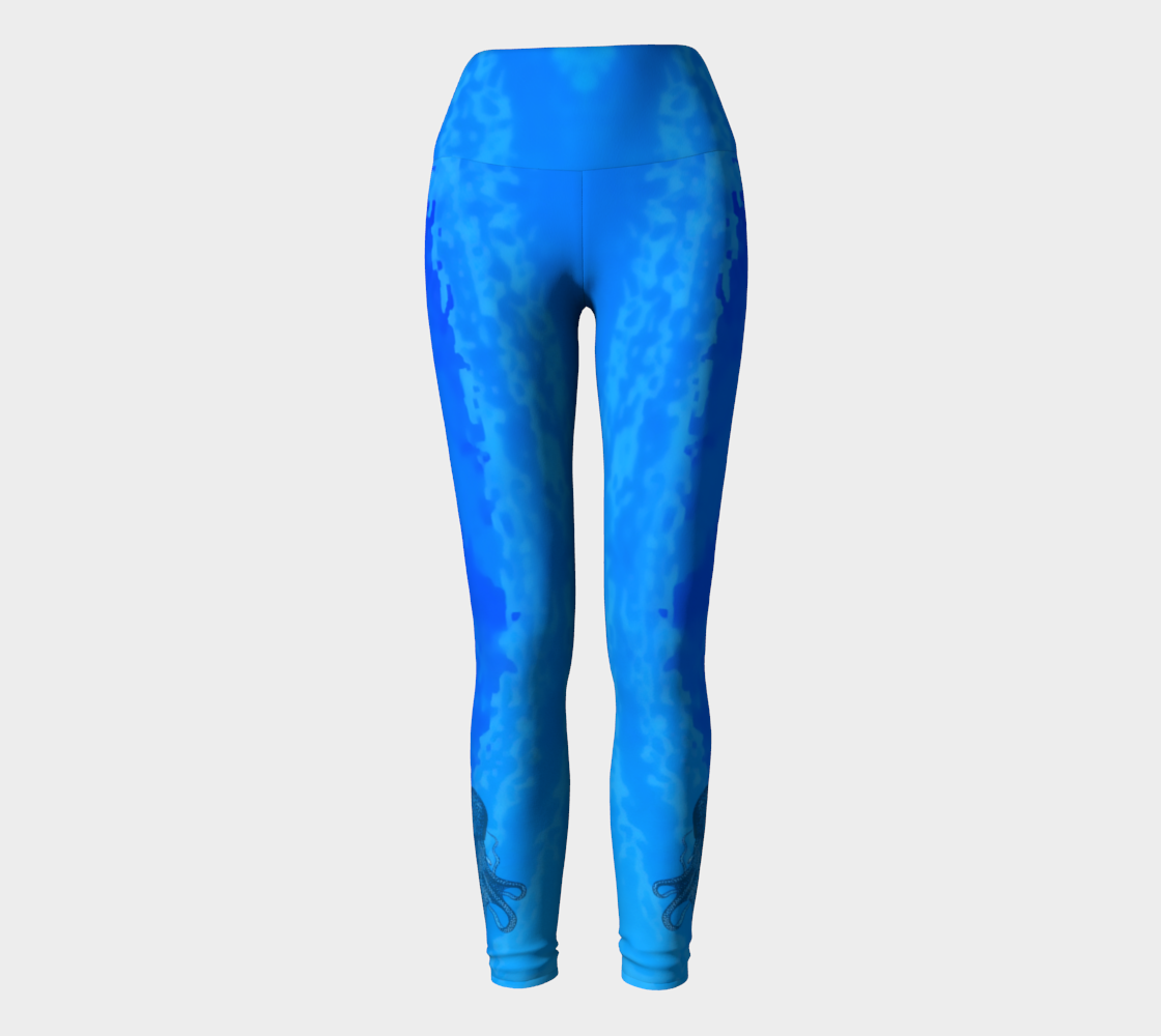 Ocean Lovers Octopus Yoga Tights preview