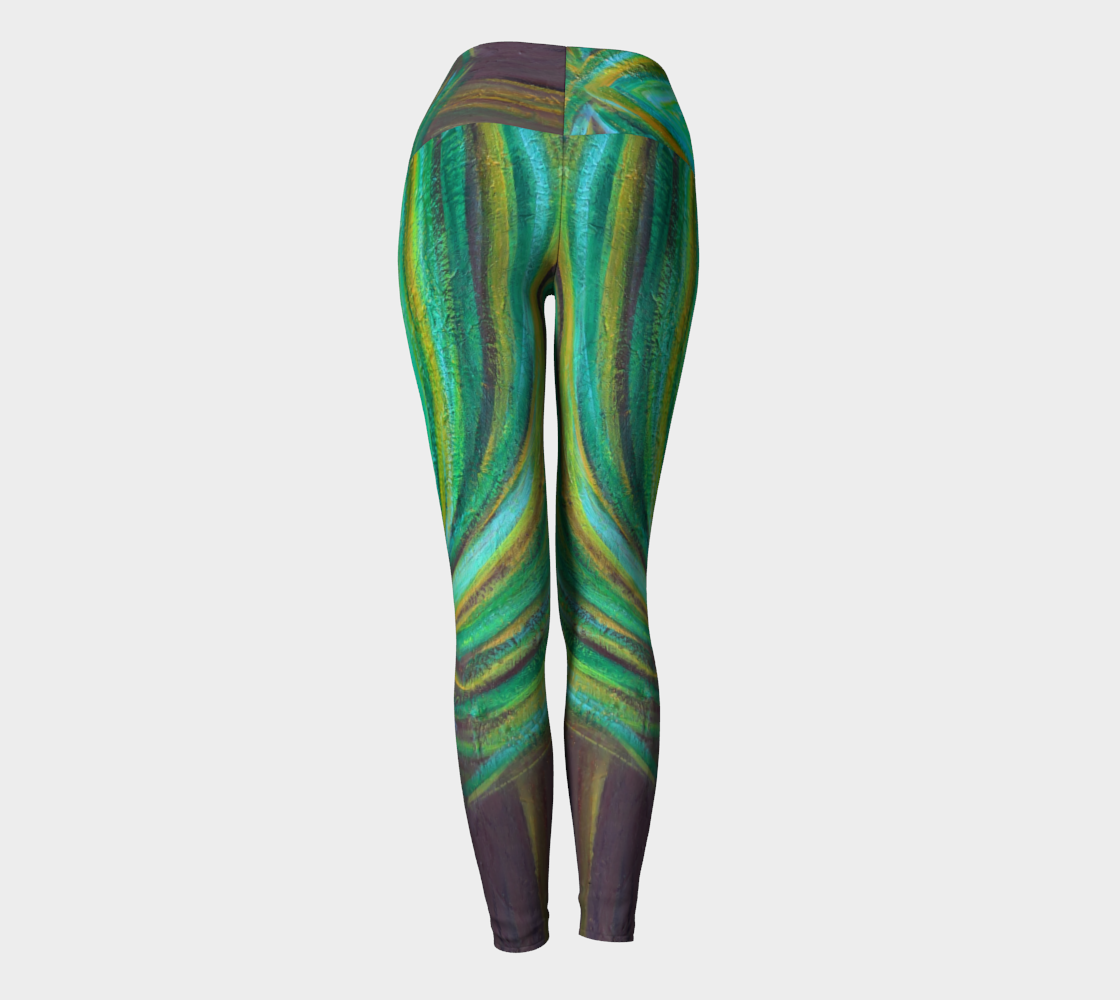 Yoga Leggings Palm Tree Heart Collection preview #4