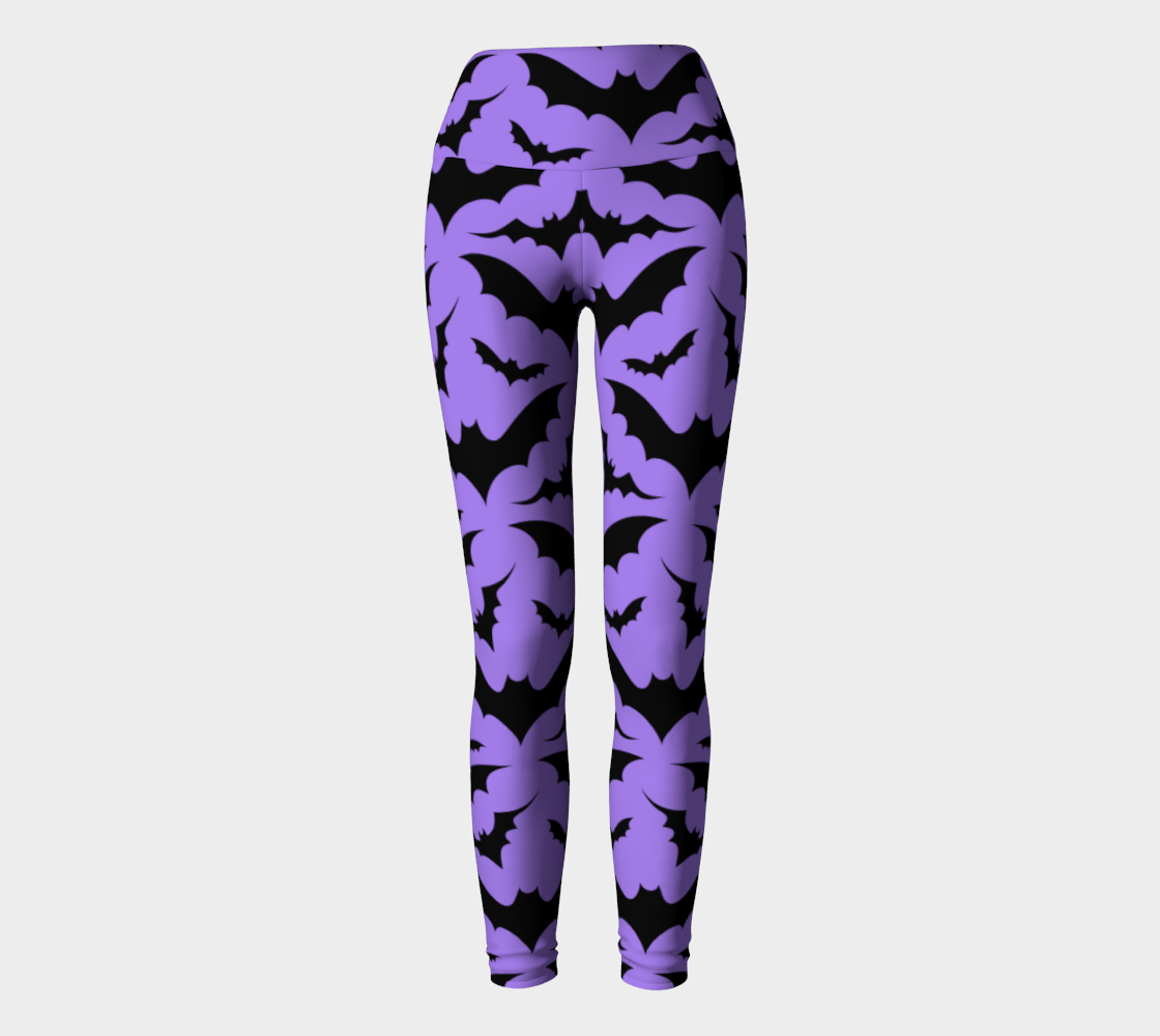 Purple Bat Yoga Leggings preview