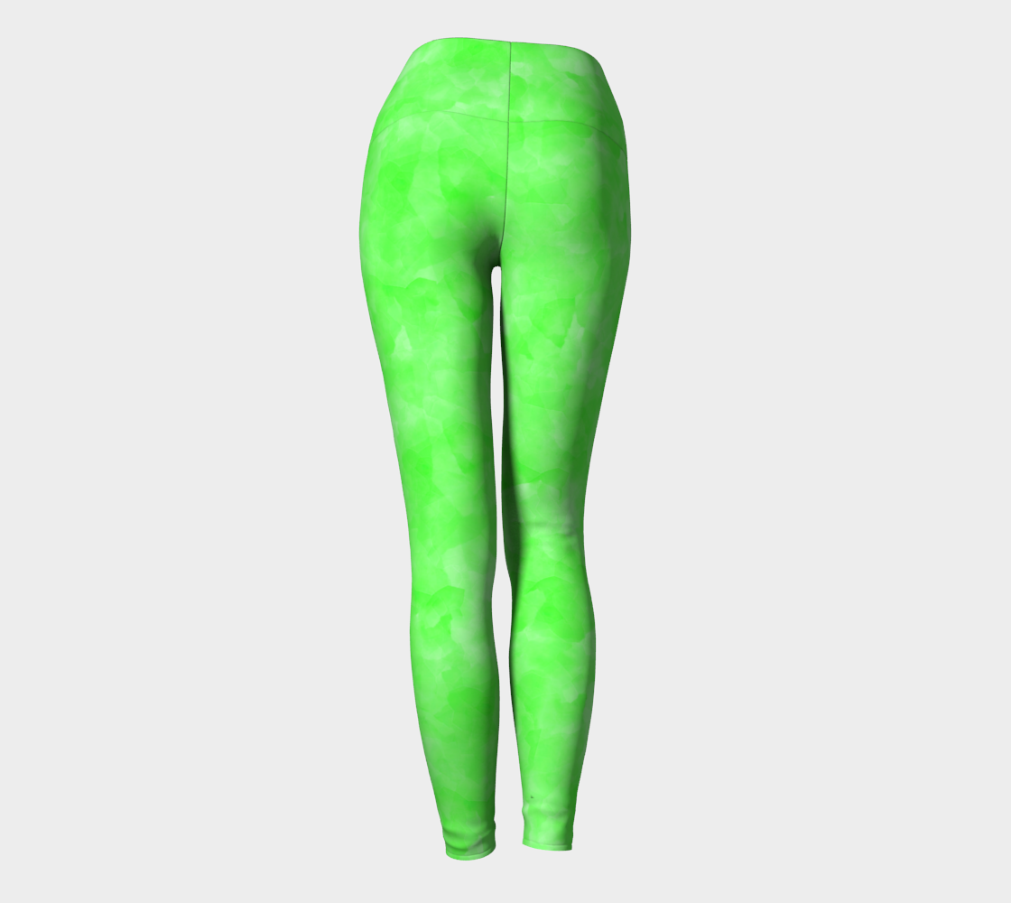 Soft Lime Green Fitness Fashion Yoga Leggings thumbnail #5