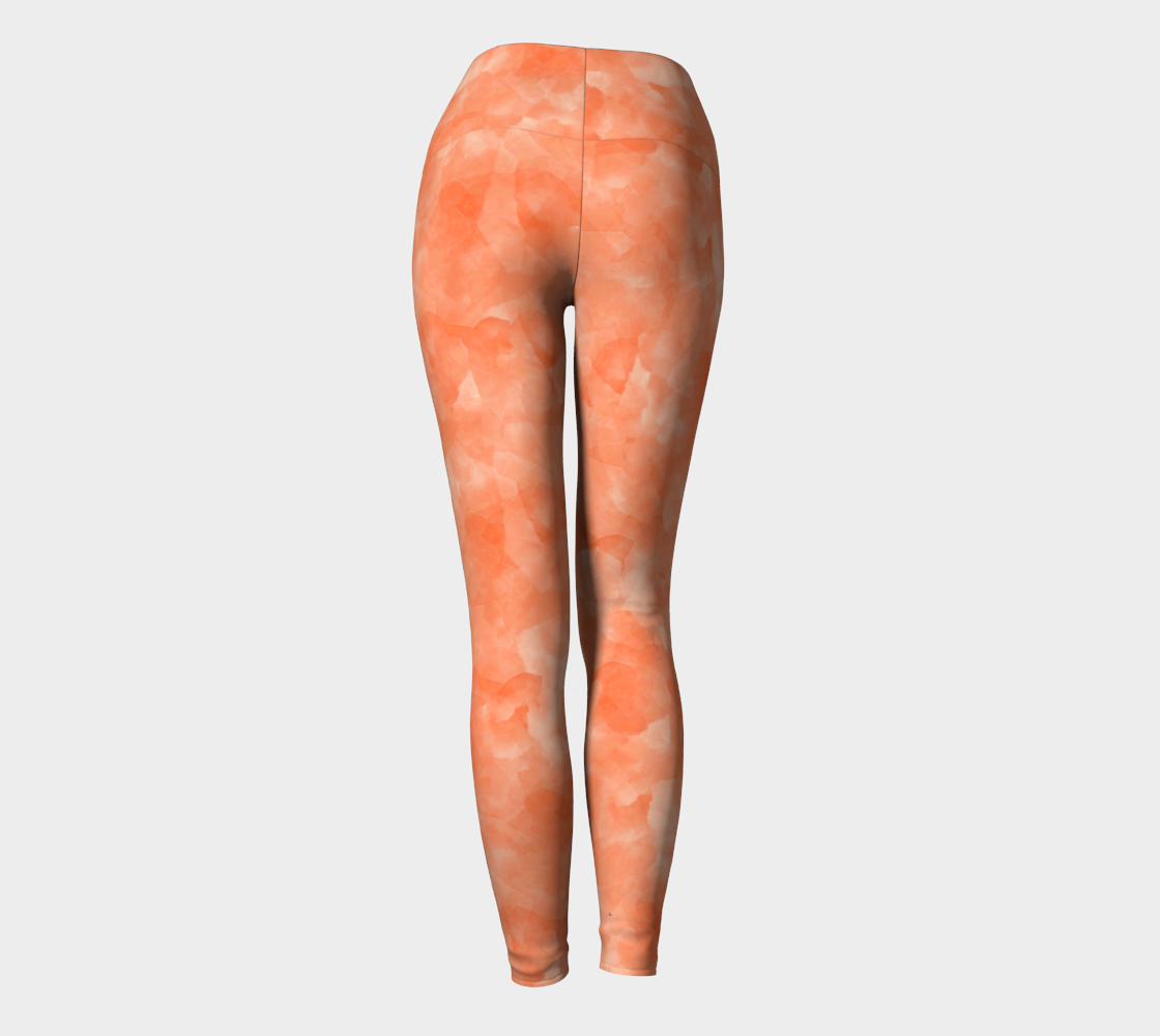 Soft Orange Fitness Fashion Yoga Leggings preview #4