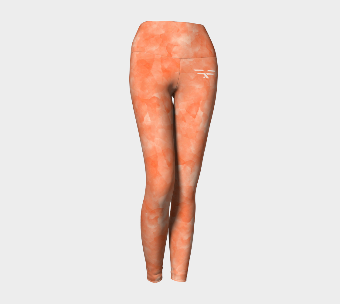 Soft Orange Fitness Fashion Yoga Leggings preview #1