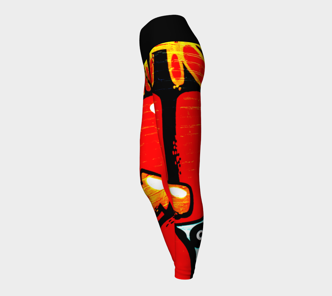 Graffiti 19 Yoga Leggings preview #3