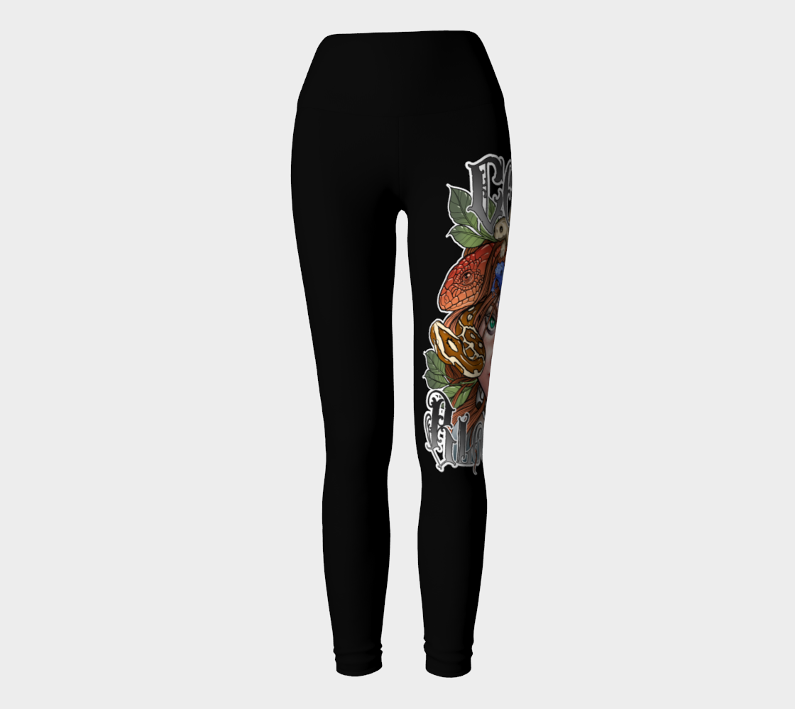 Cold Blooded Tattoo Design Yoga Leggings preview #2