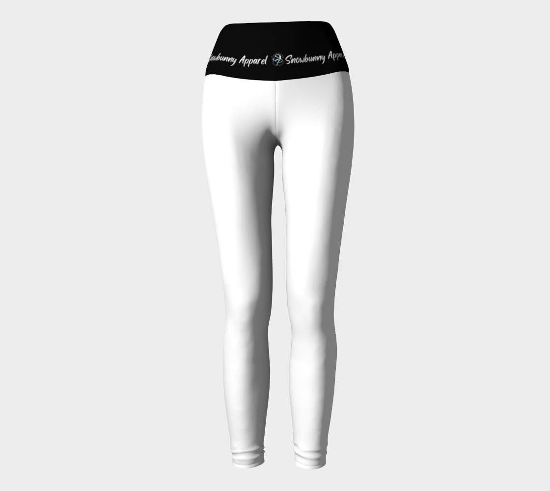 Snowbunny Apparel - White Leggings with Black Band preview