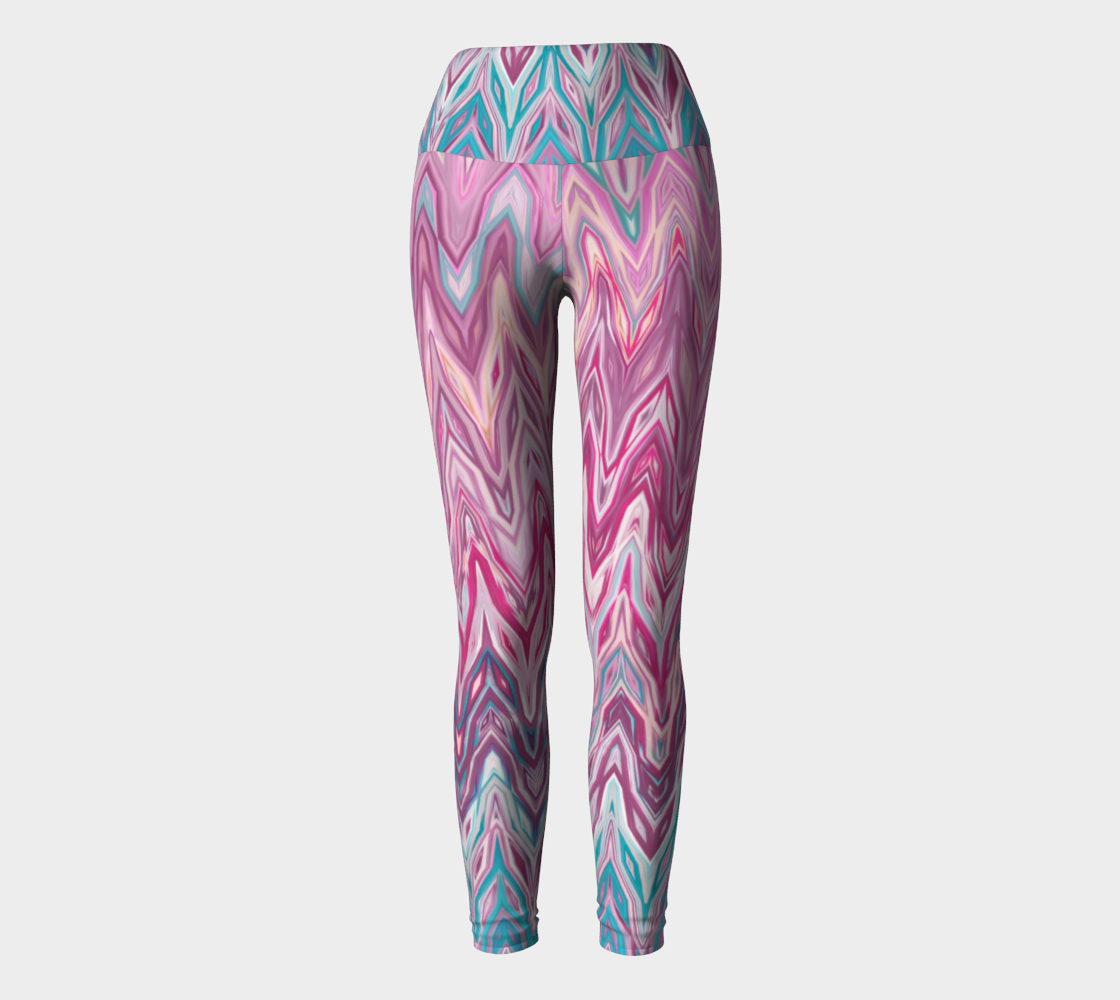 Yoga Leggings Modern Colorful Shapes preview