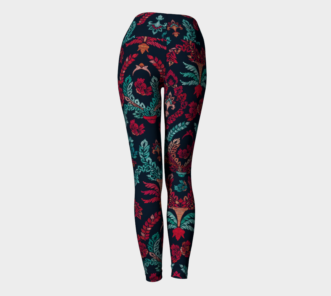 Damask Yoga Leggings preview #4