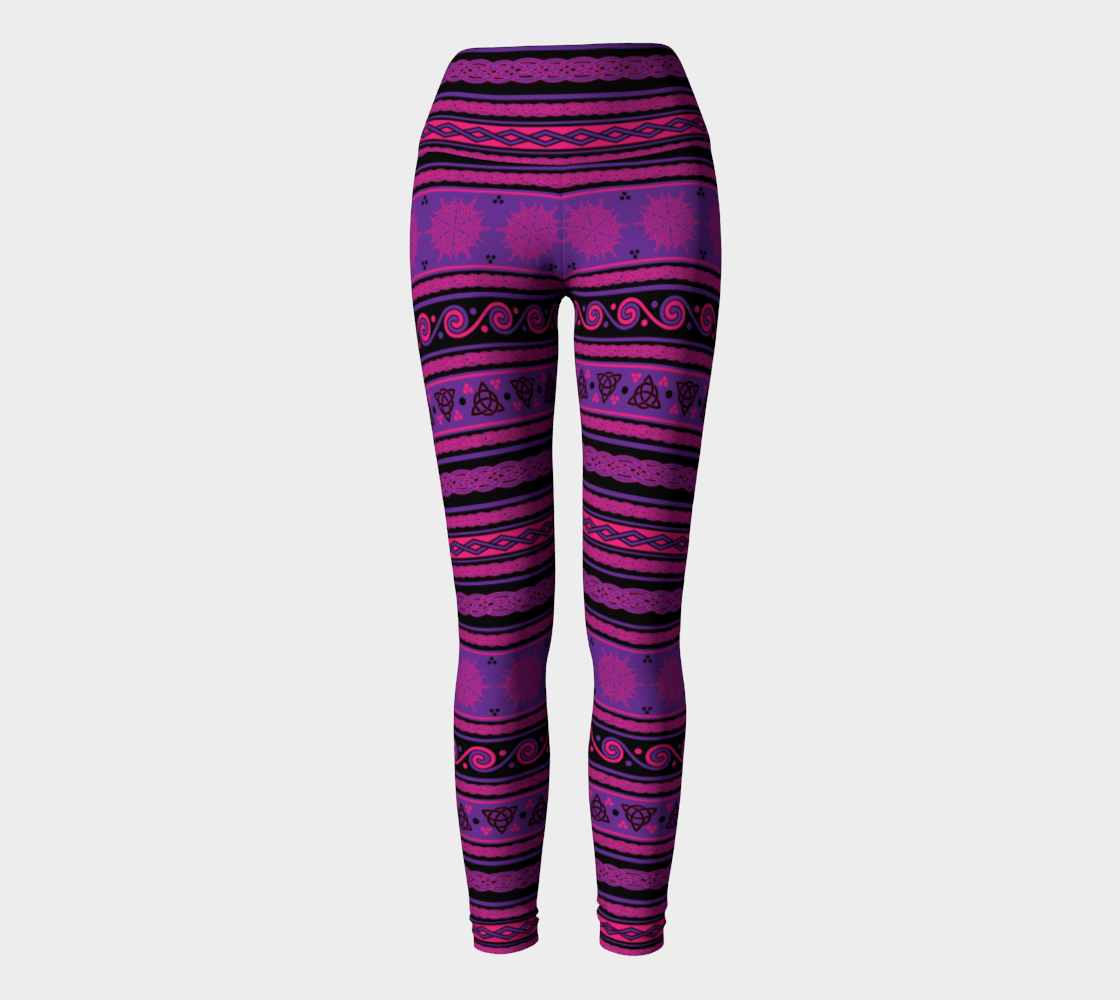 Celtic Knot Fair Isle in Pink and Purple preview #2