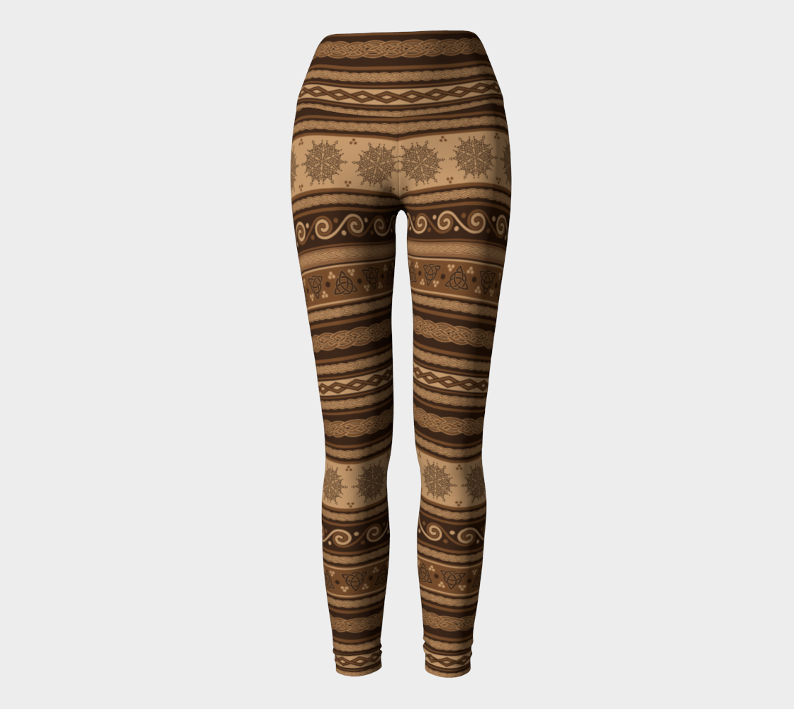 Celtic Knot Fair Isle in Cream and Brown preview #2