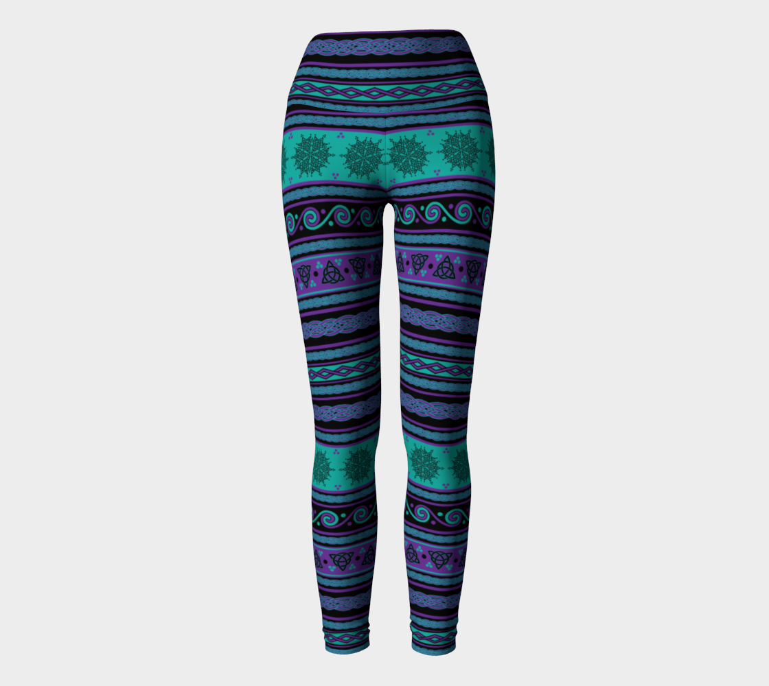 Celtic Knot Fair Isle in Purple and Teal preview #2