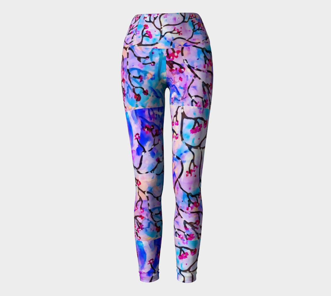 Cherry Blossoms Yoga Pants preview