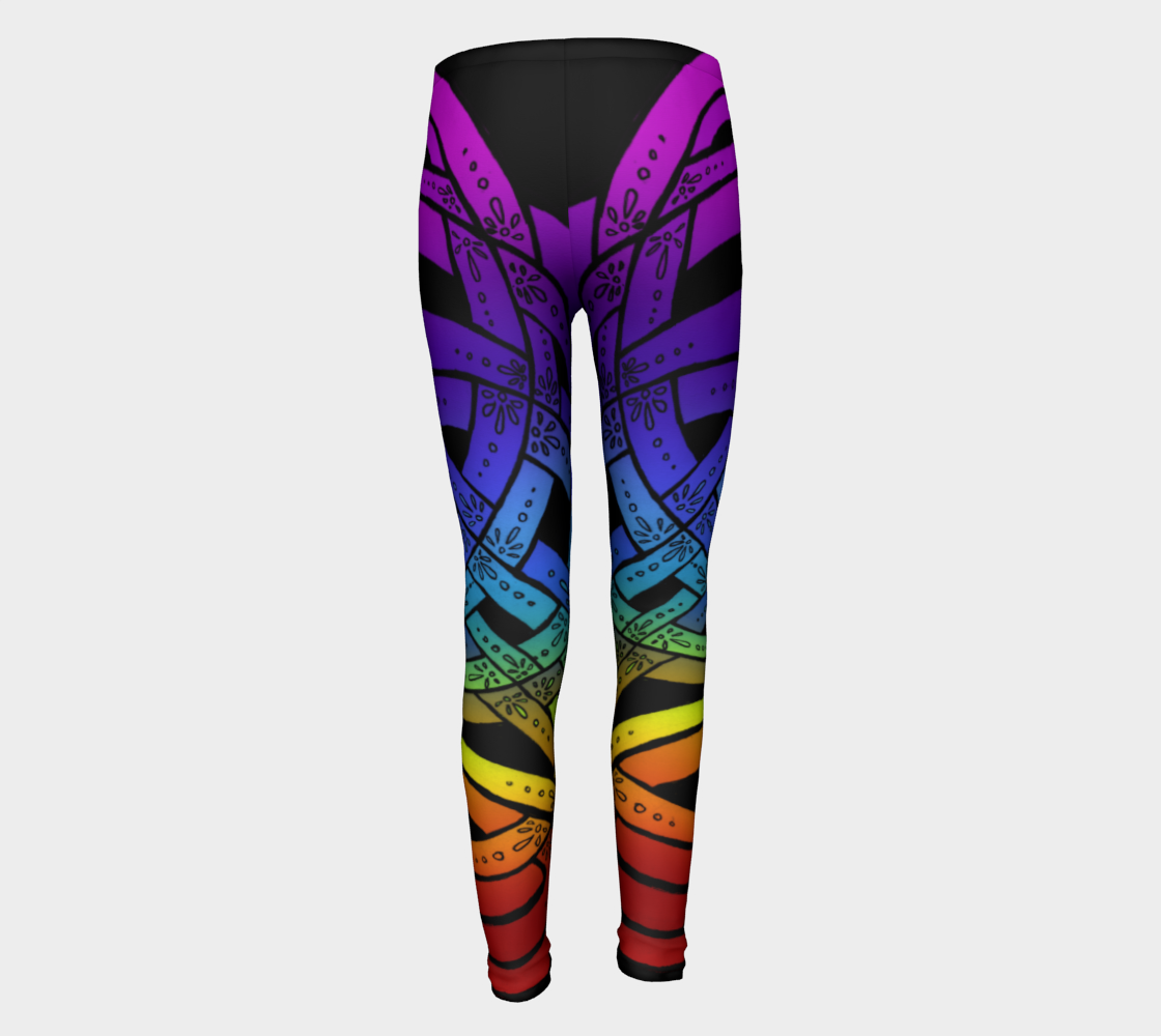 Aperçu de OMG Rainbow, Celtic Knot Kids Leggings #5