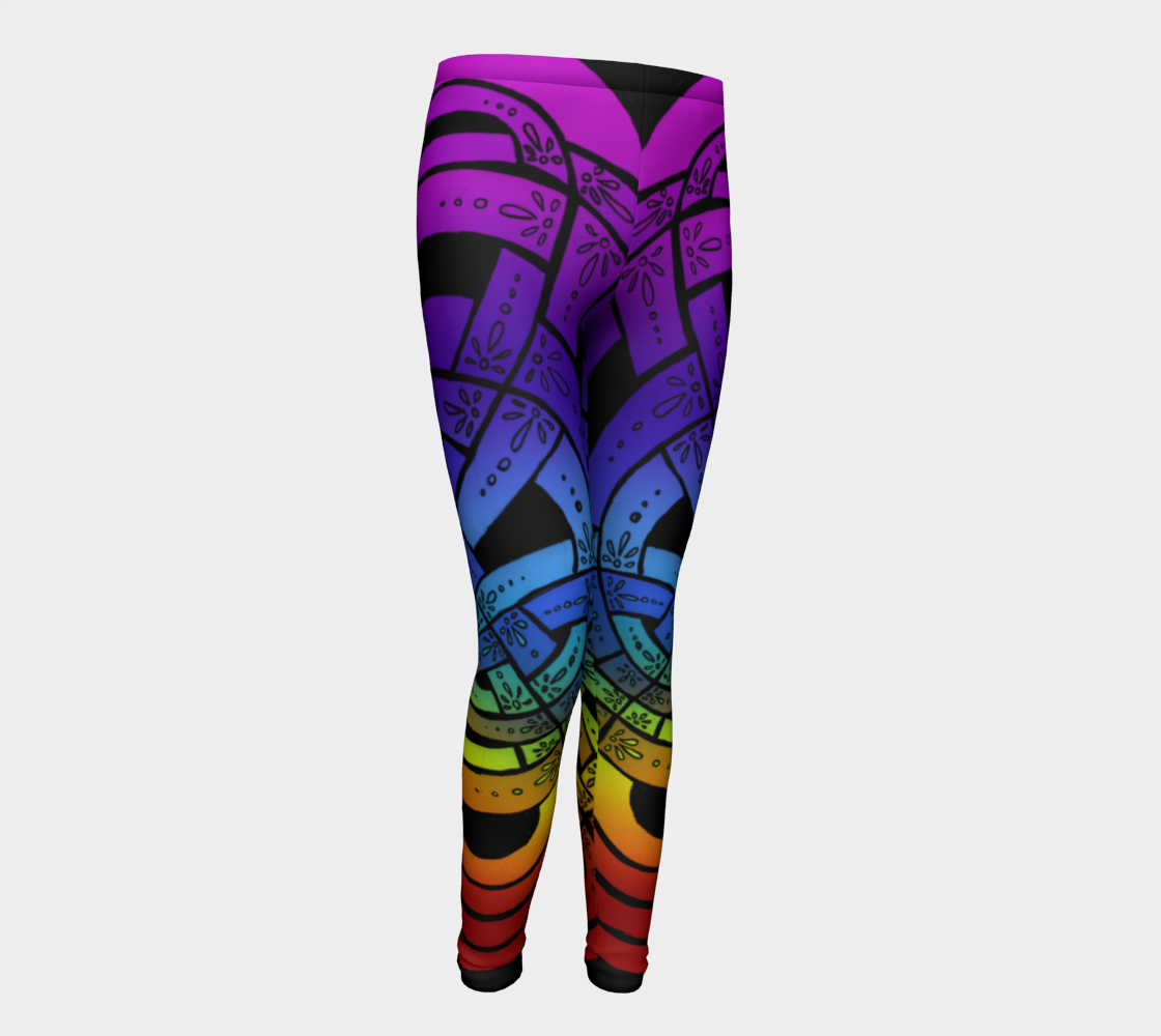 Aperçu de OMG Rainbow, Celtic Knot Kids Leggings #1