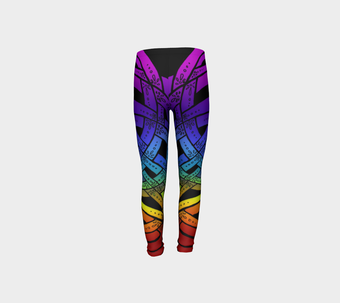 Aperçu de OMG Rainbow, Celtic Knot Kids Leggings #8