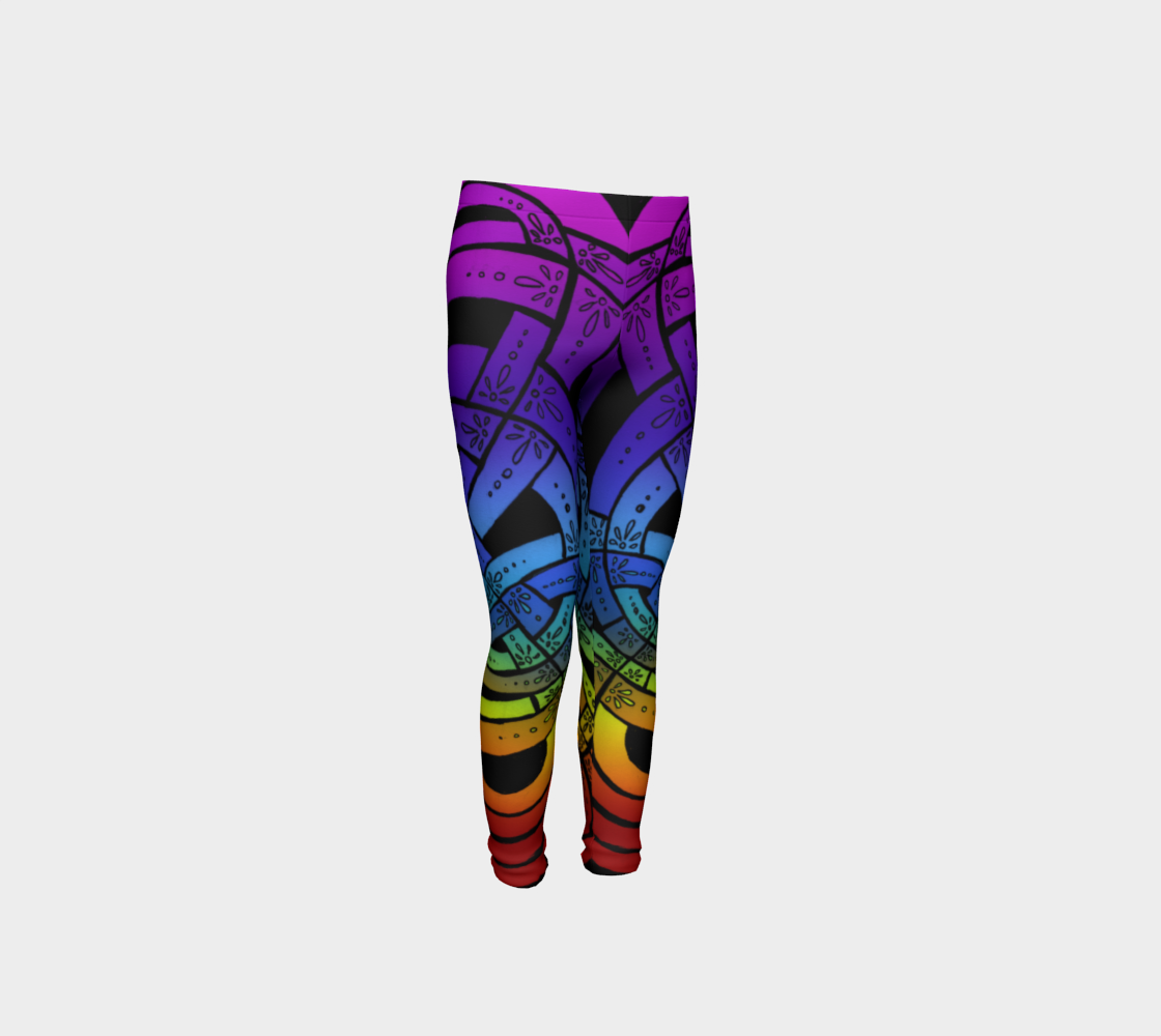 Aperçu de OMG Rainbow, Celtic Knot Kids Leggings #4