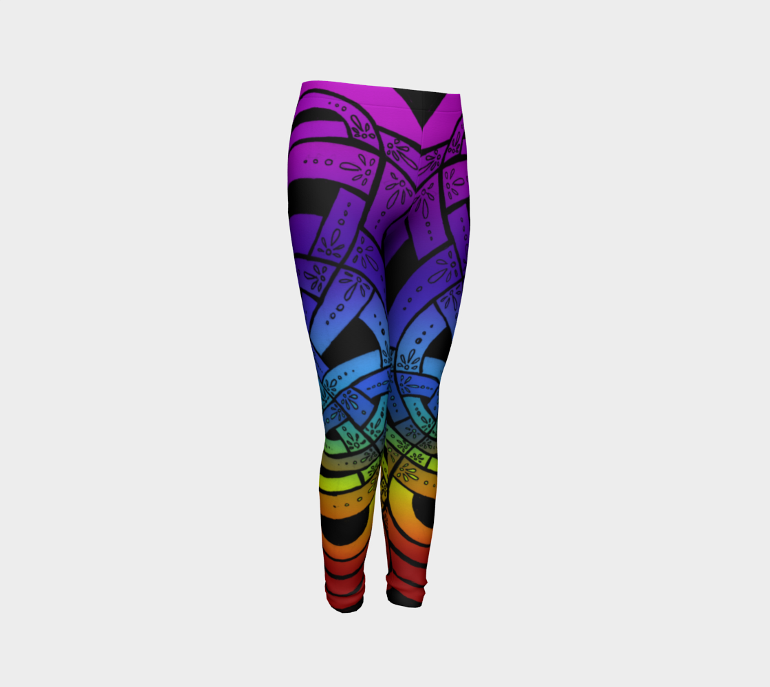 Aperçu de OMG Rainbow, Celtic Knot Kids Leggings #3