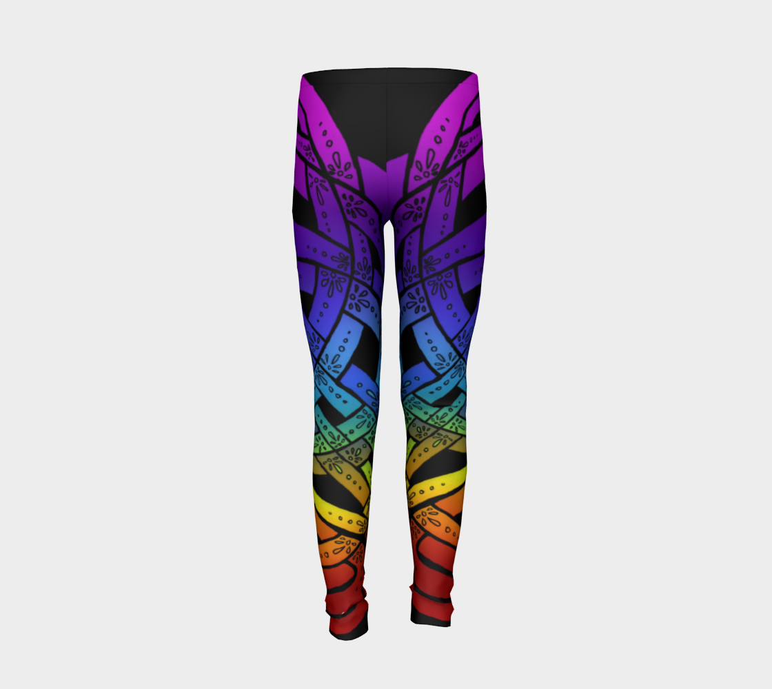 Aperçu de OMG Rainbow, Celtic Knot Kids Leggings #6