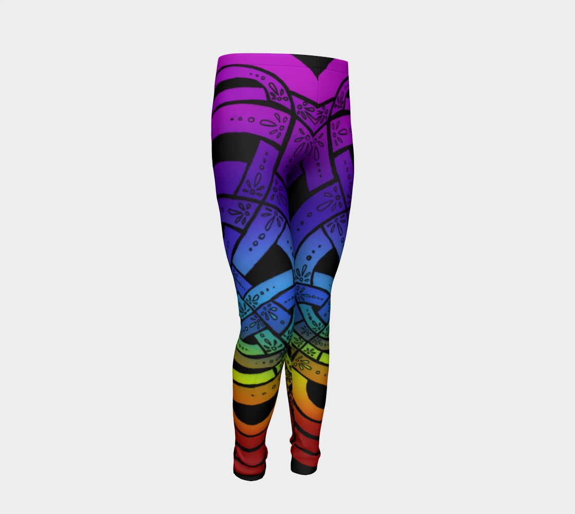 Aperçu de OMG Rainbow, Celtic Knot Kids Leggings #2
