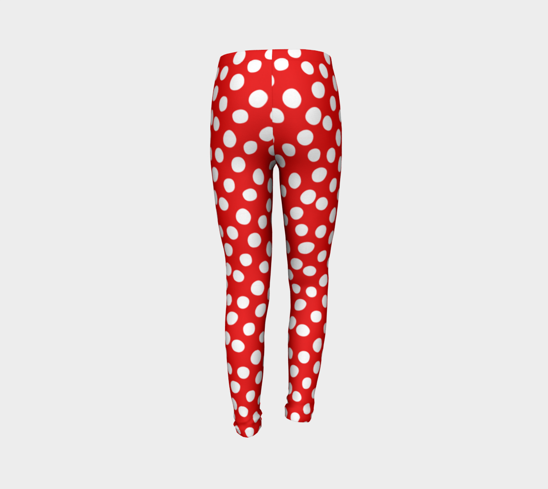 Aperçu de All About the Dots Youth Leggings - Red #7