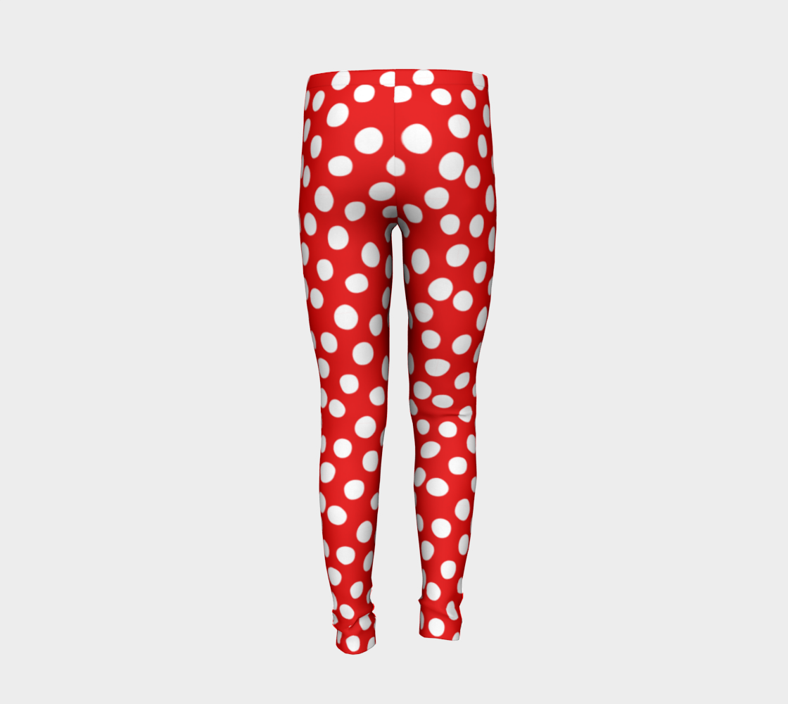 All About the Dots Youth Leggings - Red Miniature #7