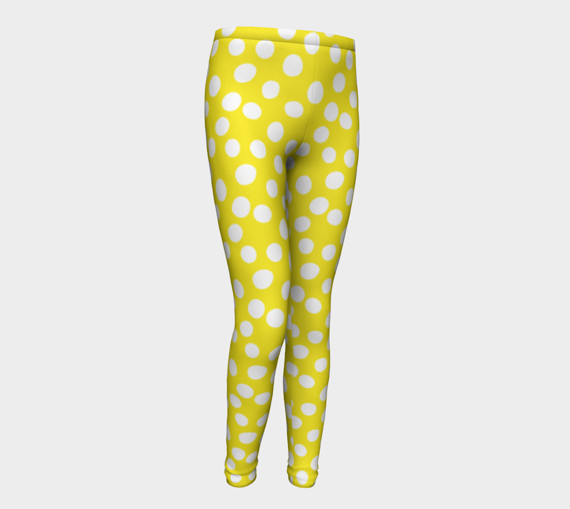 Aperçu de All About the Dots Youth Leggings - Yellow #1