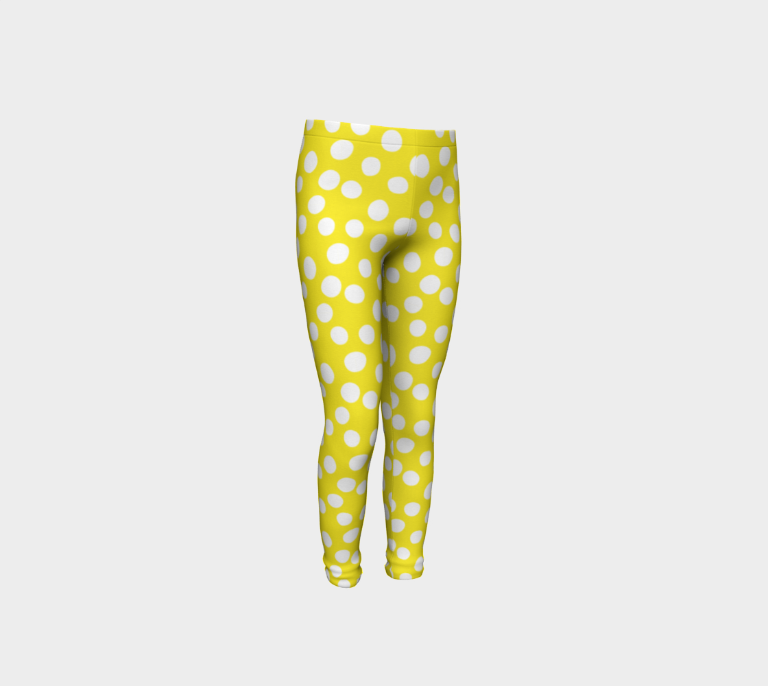 Aperçu de All About the Dots Youth Leggings - Yellow