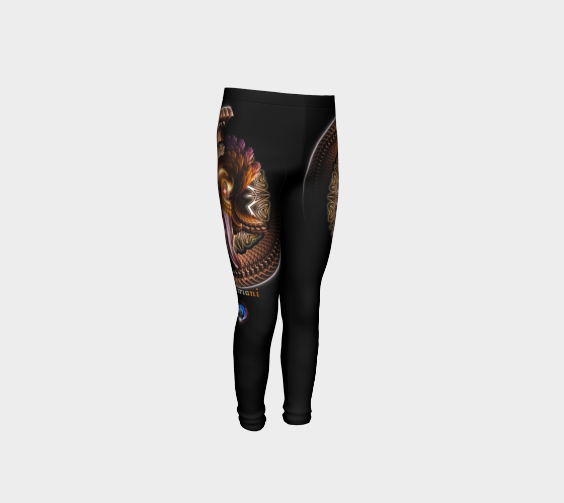 Arzriani The Golden Empress Fractal Portrait Youth Leggings preview