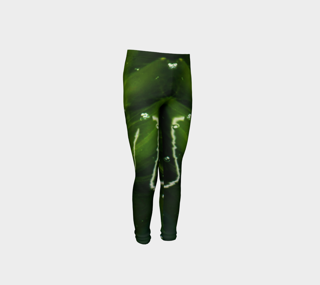 Green Algae and Water Youth Leggings preview