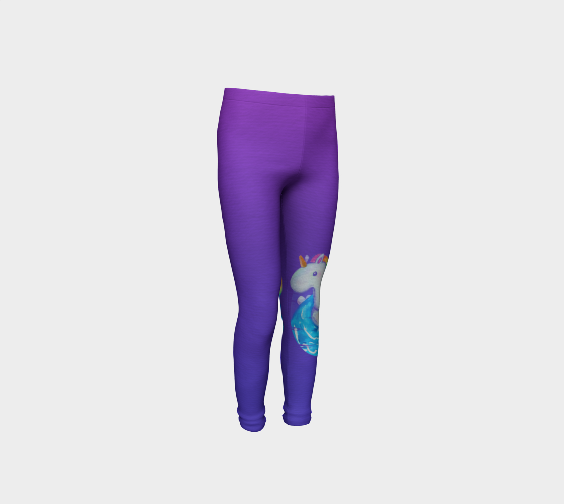 Unicorn Float Youth Leggings  preview