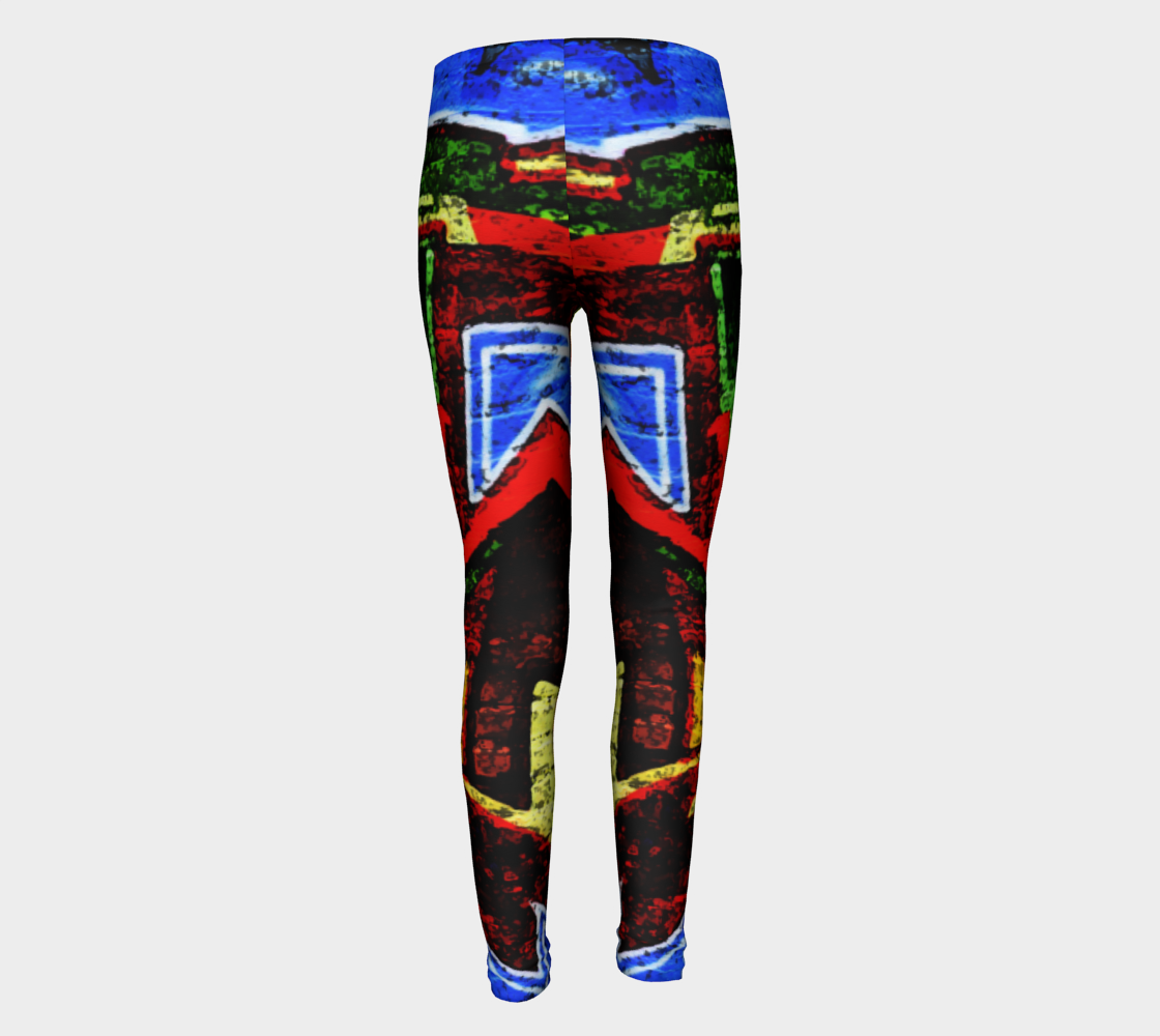Graffiti 17 Youth Leggings preview #5