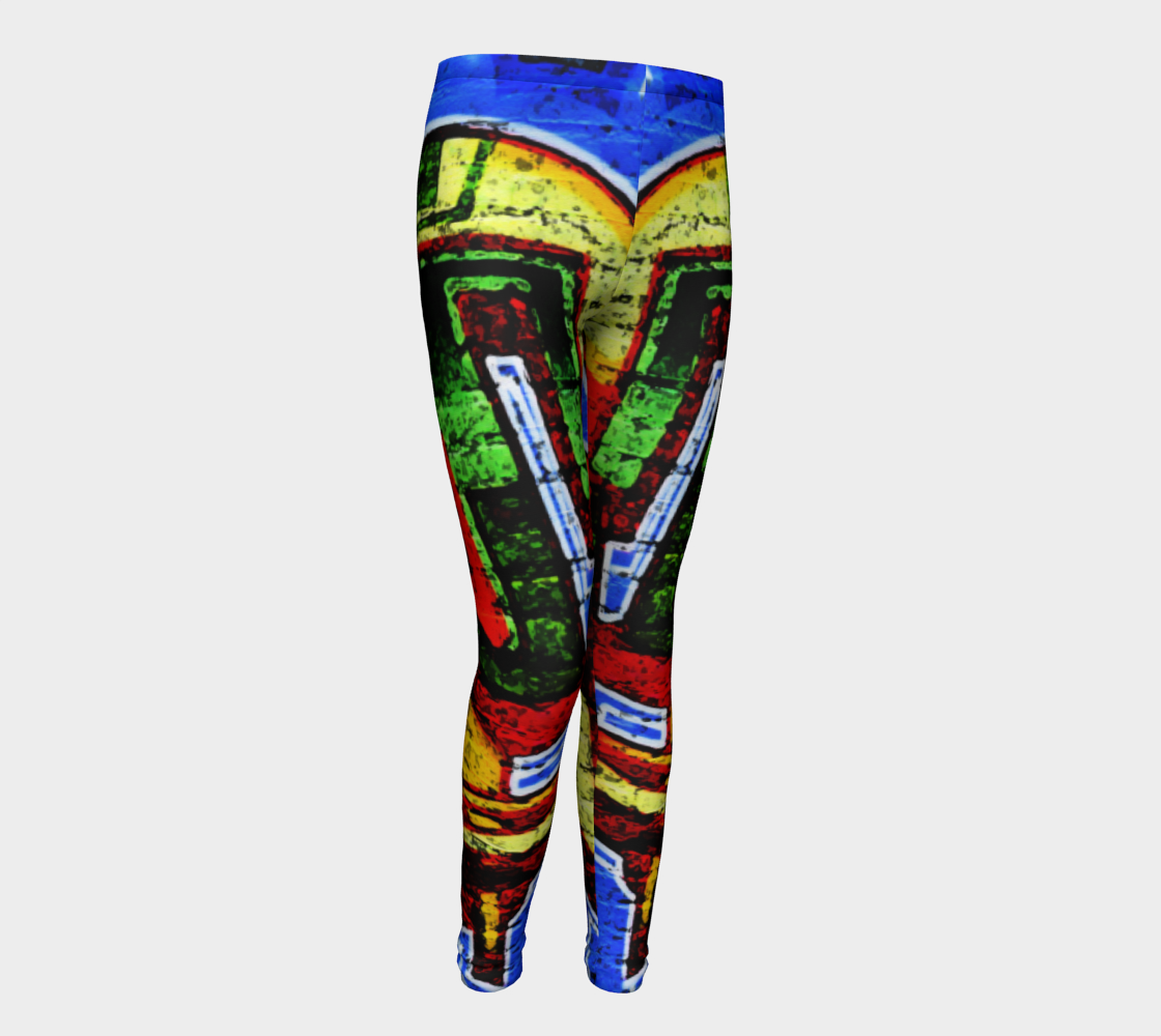 Graffiti 17 Youth Leggings preview #1