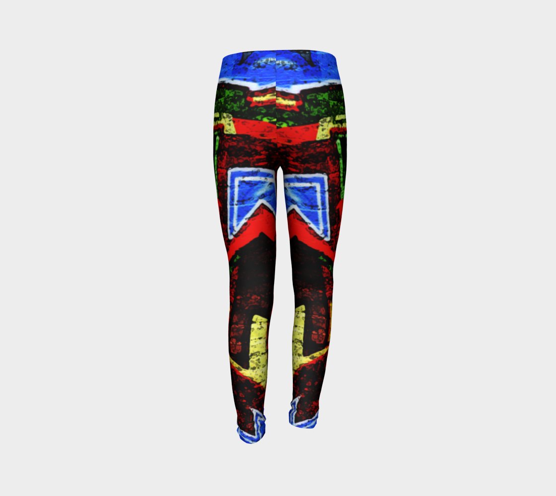 Graffiti 17 Youth Leggings preview #7