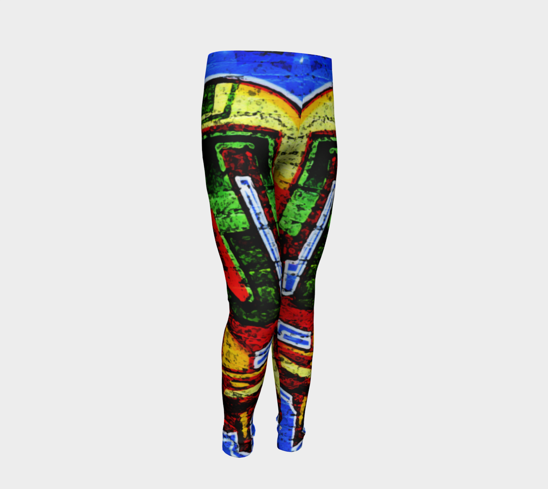 Graffiti 17 Youth Leggings preview #2