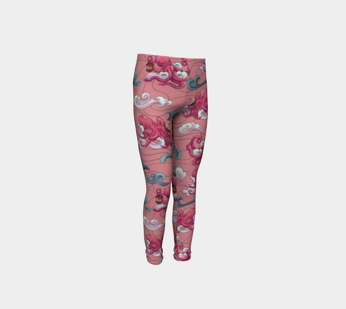 Octopus Rosé - Youth Leggings  preview