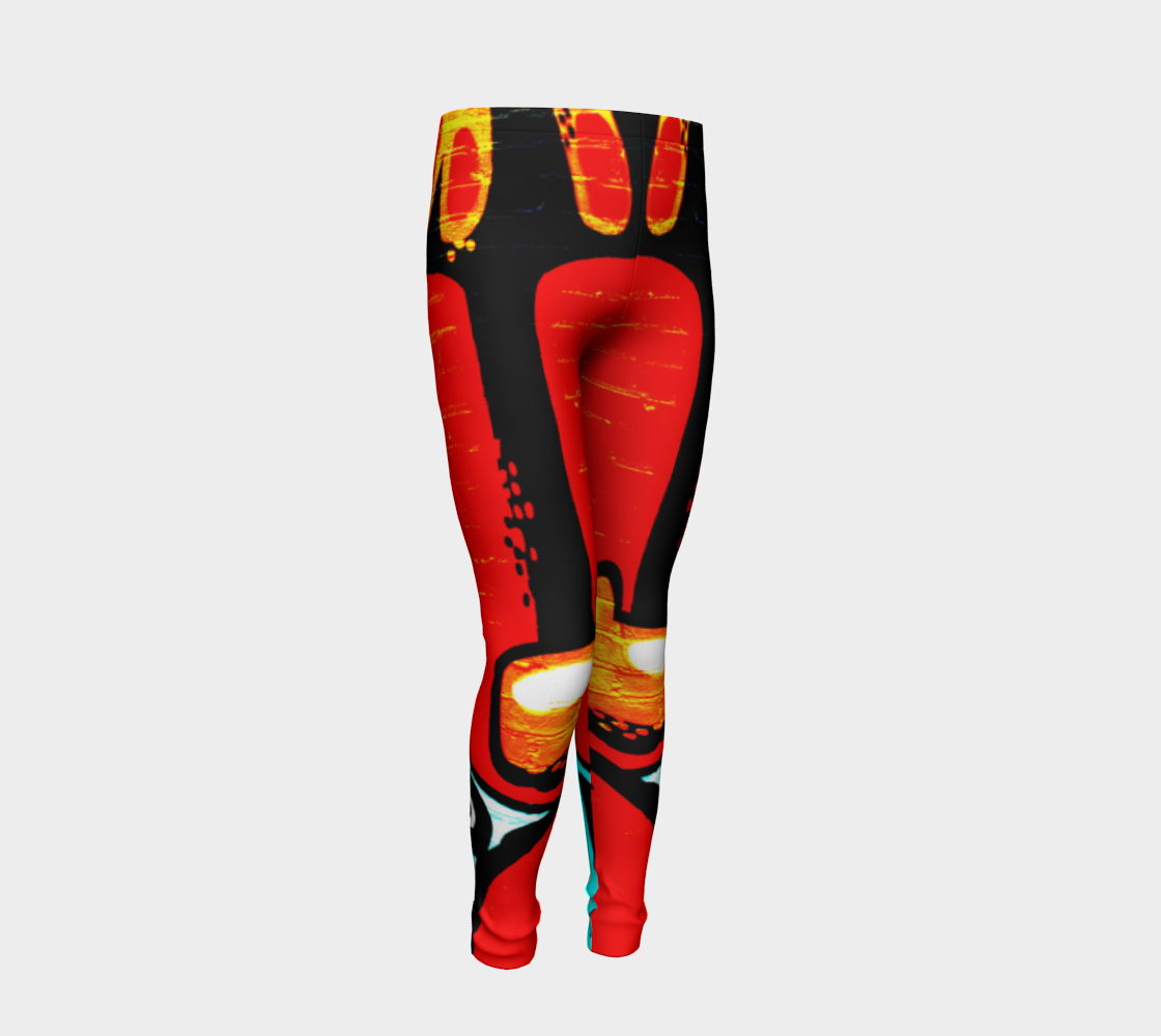 Graffiti 19 Youth Leggings preview #2