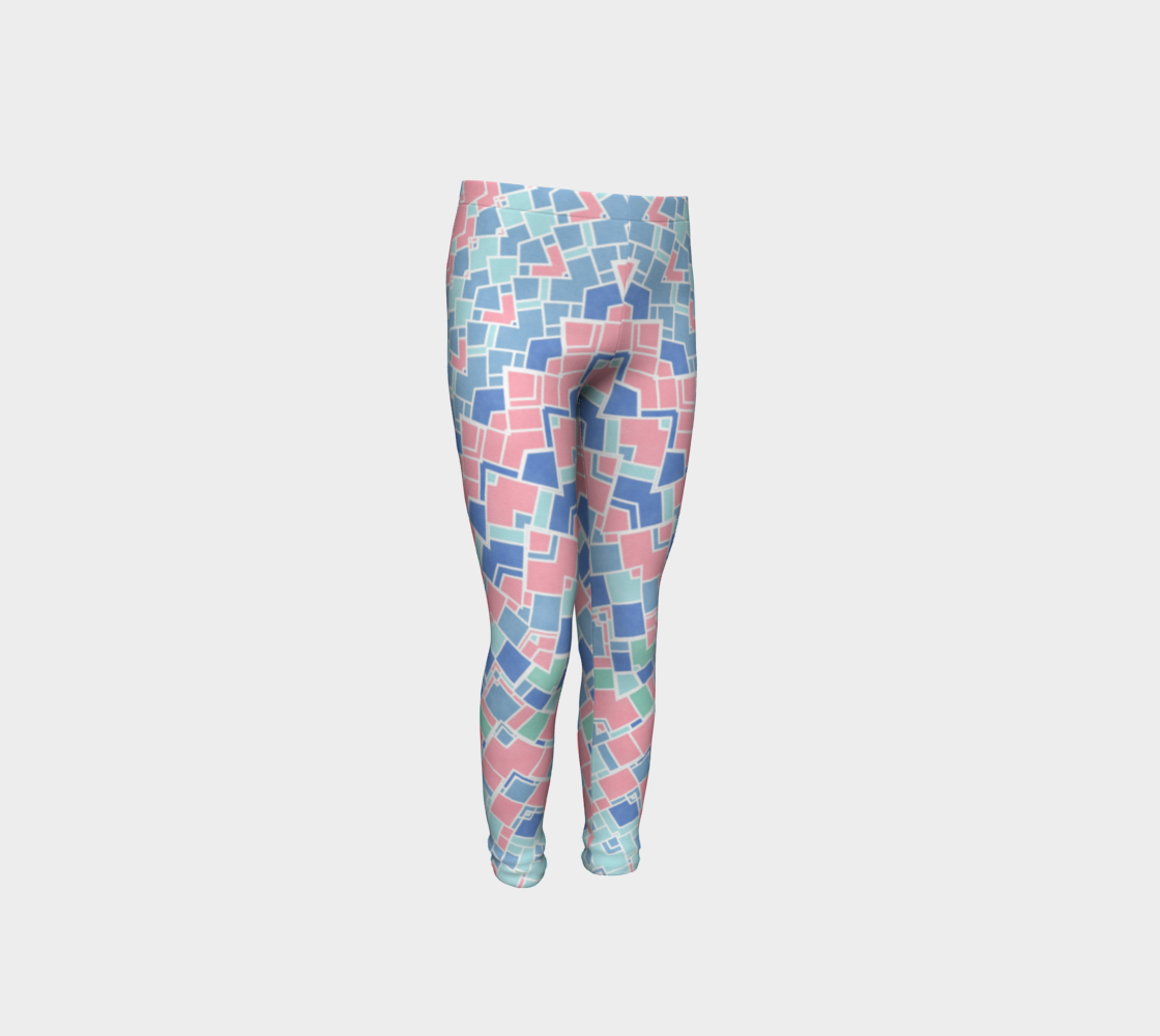 Groovy Boho Pastel Mondrian Mandala preview #4