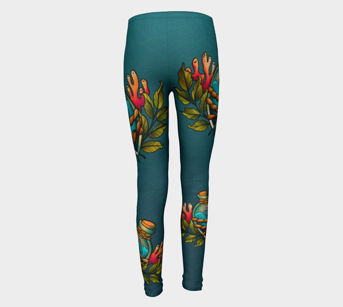 The Ocean in a Bottle Youth Leggings  preview #5
