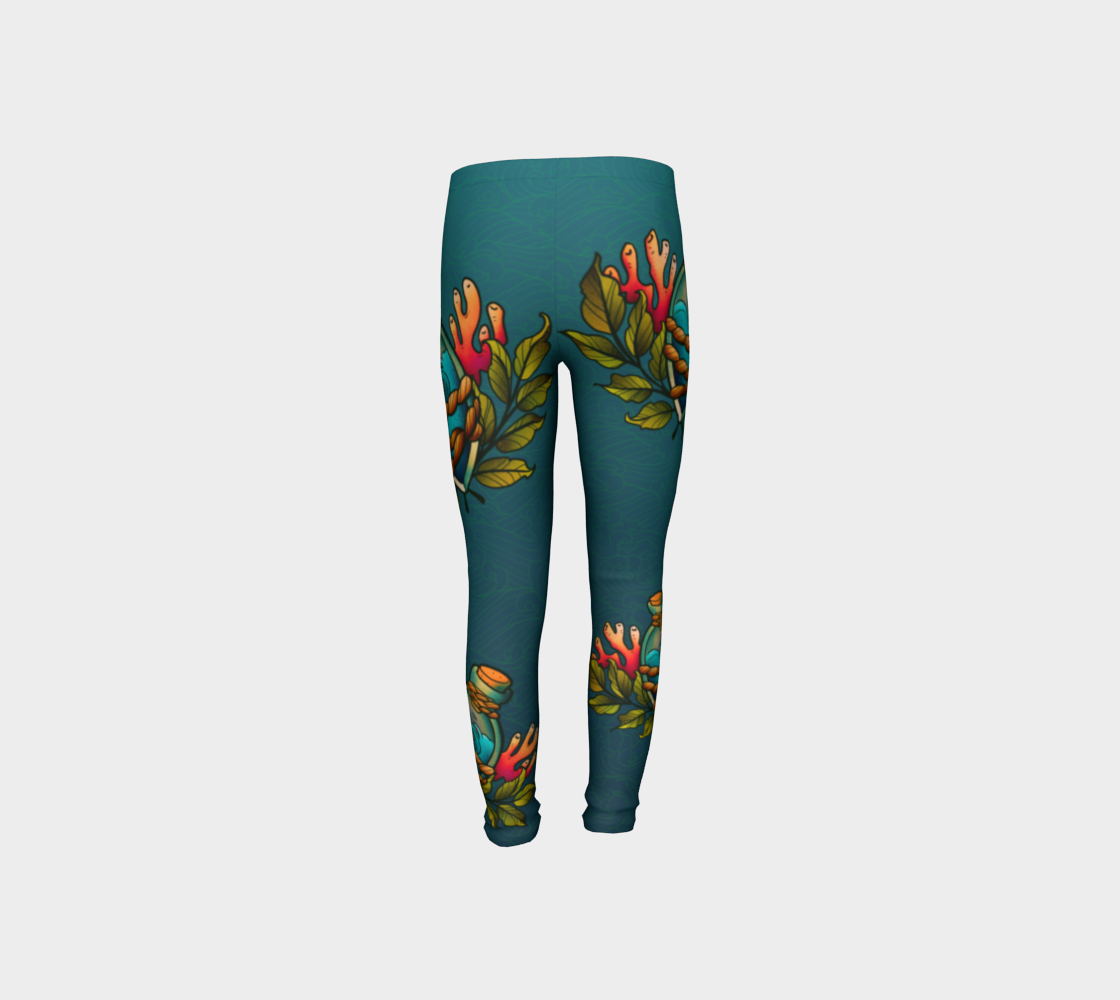 The Ocean in a Bottle Youth Leggings preview #8