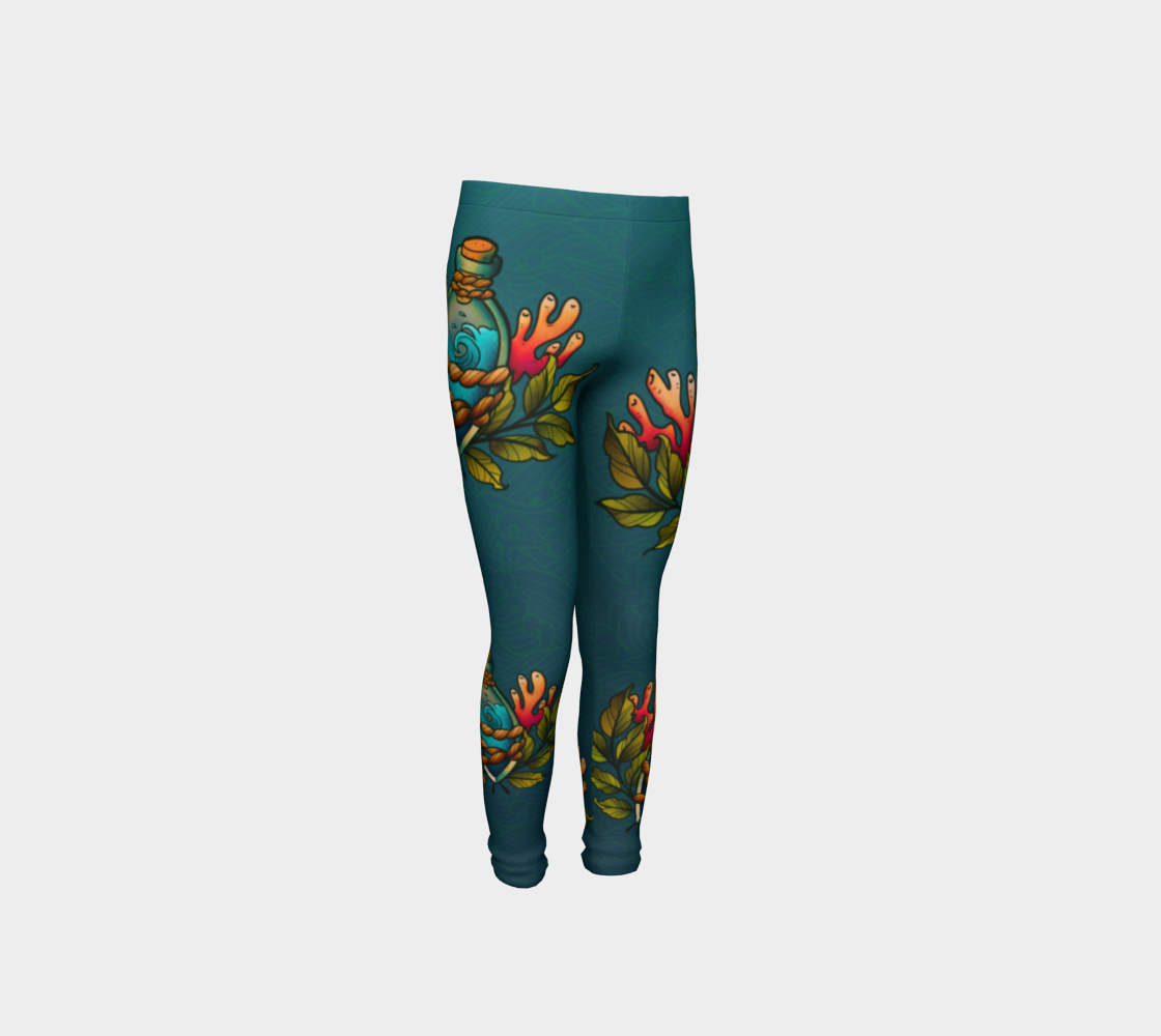 The Ocean in a Bottle Youth Leggings  preview